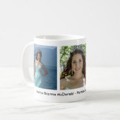 3 Photos Special Occasion Commemorative Coffee Mug (Front Left)