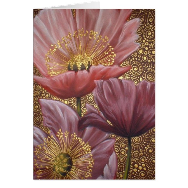 3 PINK POPPIES (Front)