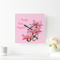 3 Pink Poppy Flowers Custom Girly She Shed