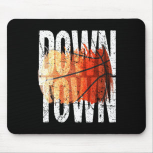 3 Point Shot Basketball Graphic - Downtown  Mouse Pad