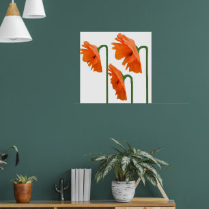 3 poppies poster