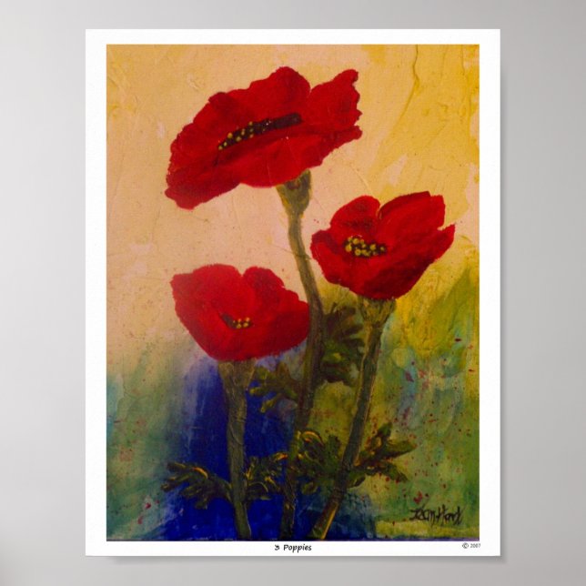 3 Poppies Poster (Front)