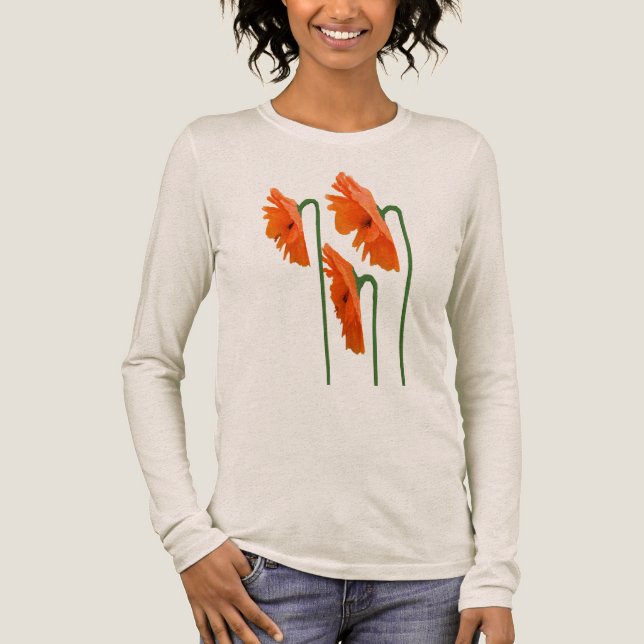 3 Poppies Tunic Tri-Blend Shirt (Front)