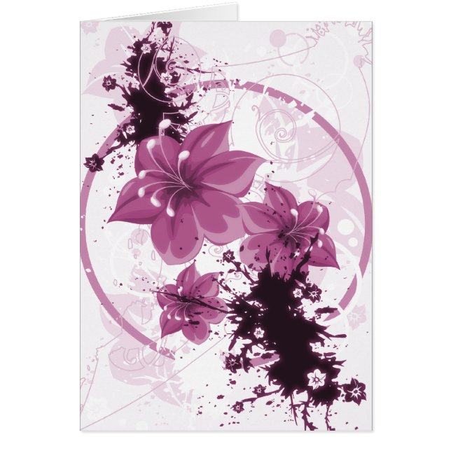 3 Pretty Flowers - Pink (Front)