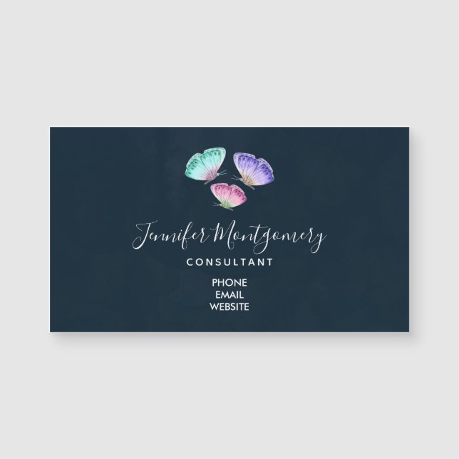 3 Pretty Pastel Watercolor Butterflies (Front)