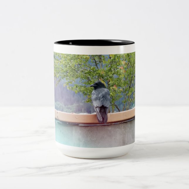 3 Ravens Two-Tone Coffee Mug (Center)
