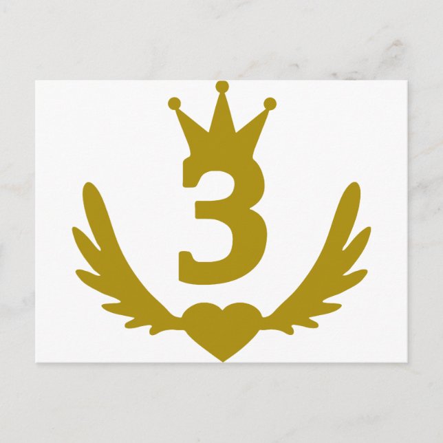 3-Real-Winged-Heart.png Postcard (Front)