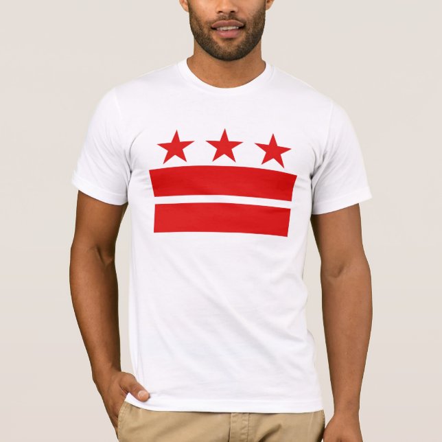 3 Red Stars 2 Red Bars T-Shirt (Front)
