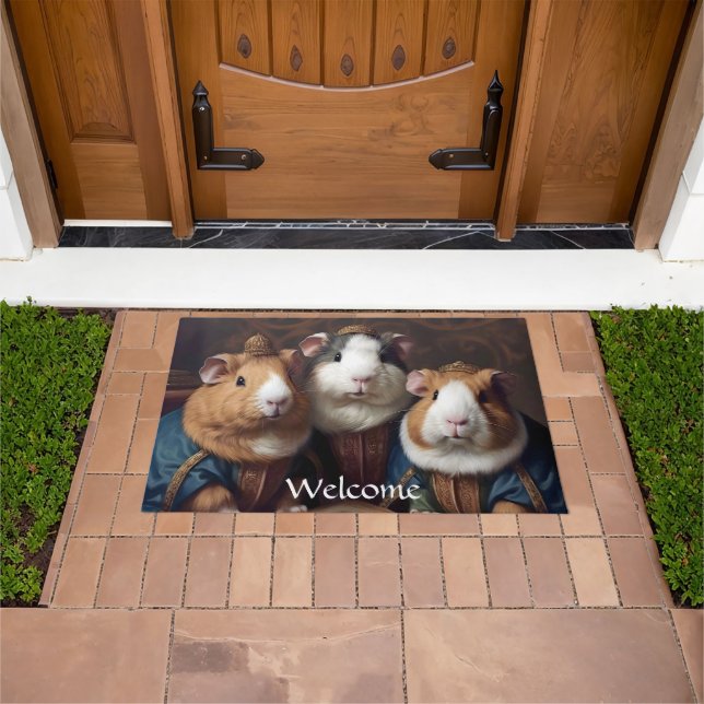 3 Renaissance Guinea Pigs Doormat (Outdoor)