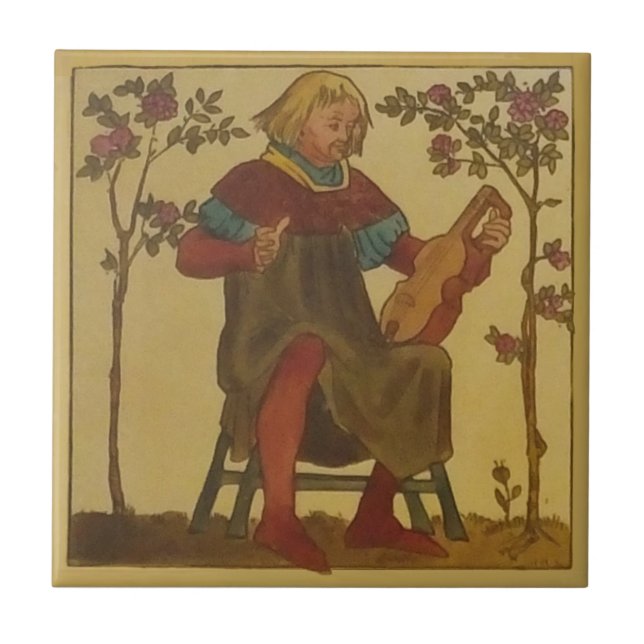 #3 Repro Copeland Mediaeval Minstrels Music Theme Tile (Front)