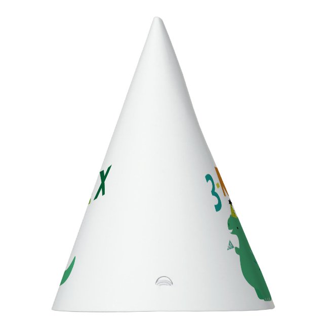 3-Rex 3rd Birthday party Dinosaur Hat (Right)