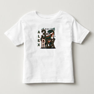 3 Rex Dinosaur Birthday T-Shirt
