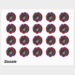 3 Ring Circus - Clown -  Classic Round Sticker