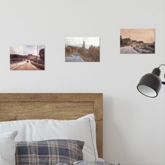 3 Roads Watercolor Print Set