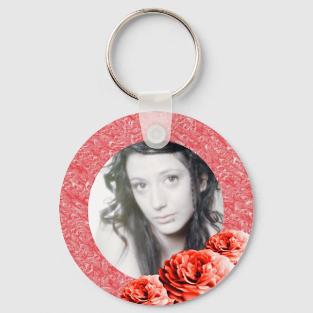 3 Roses/Photo Key Ring (Front)