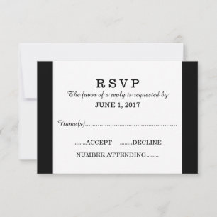 3 RSVP Card Template
