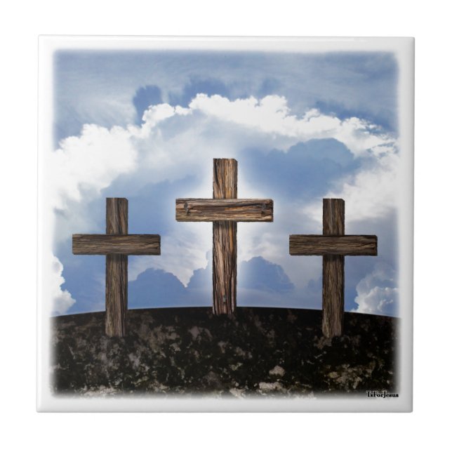 3 Rugged Crosses with Sky Tile (Front)