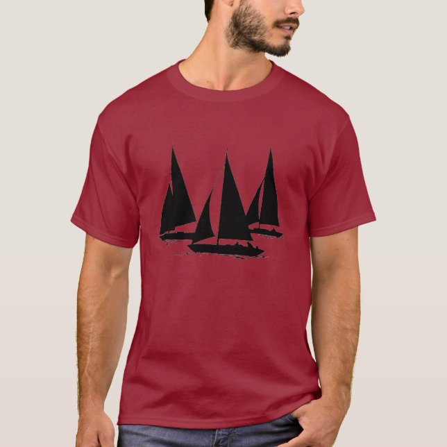 3 Sailboats T-Shirt (Front)