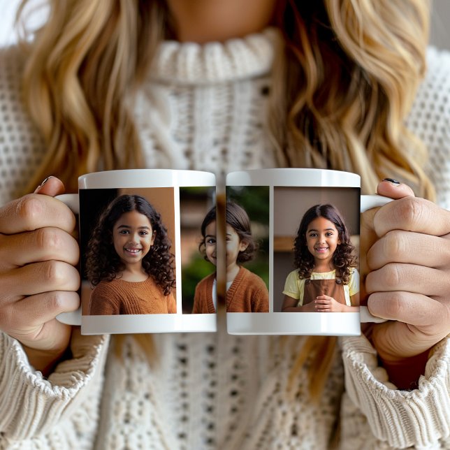 3 School Photo Portrait  Coffee Mug (3-photo mug)