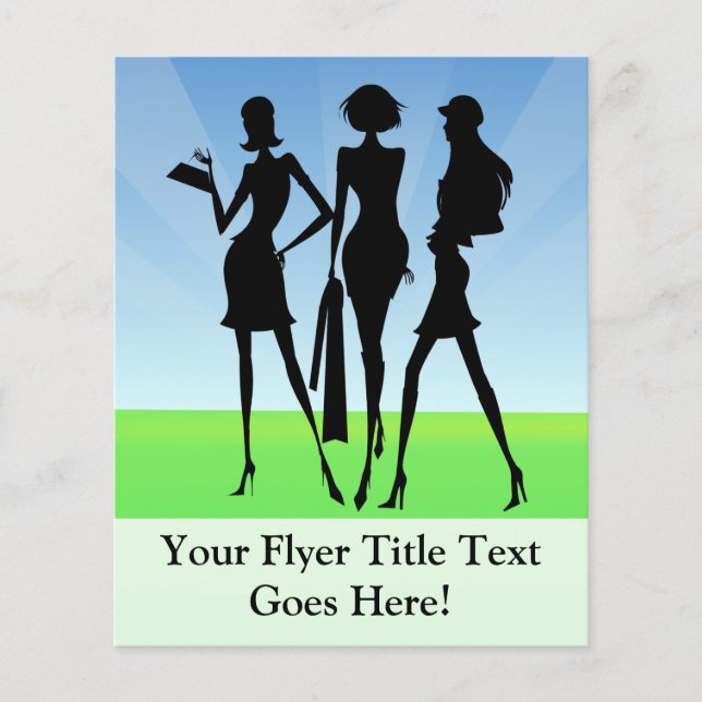 3 Shopping Women Friends Flyer (Front)