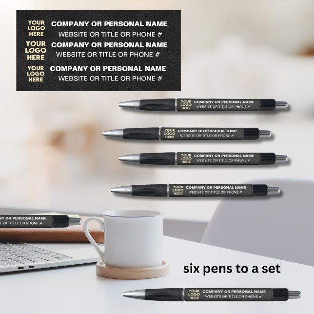 3-Sided Logo Business Black Leather Texture Name  (Creator Uploaded)