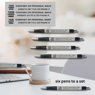 3-Sided Logo Business Grey with Black 