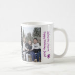 3 Sisters Forever Happy Birthday Photos Customise Coffee Mug<br><div class="desc">Coffee mug with two photos of three sisters,  one photo horizontal and the other vertical,  an illustration of a three superimposed flowers and the texts "Sisters Are Forever" and "Happy Birthday,  Josie!" You can personalise both the photos and the texts.</div>