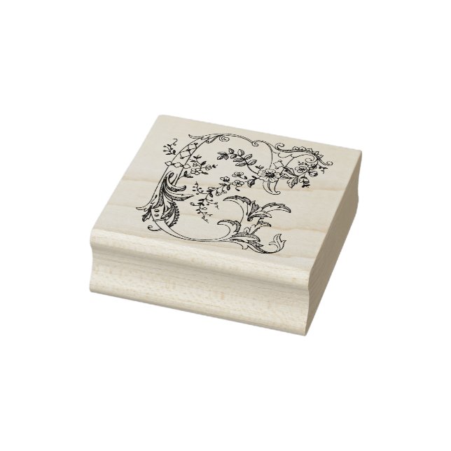 3 sizes rubber stamp Monogram Initial Letter G (Stamp)