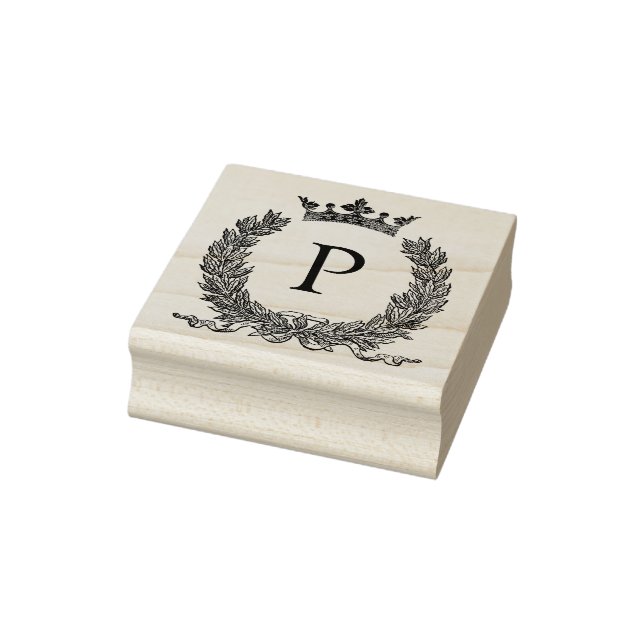 3 sizes rubber stamp Monogram Initial Letter P (Stamp)