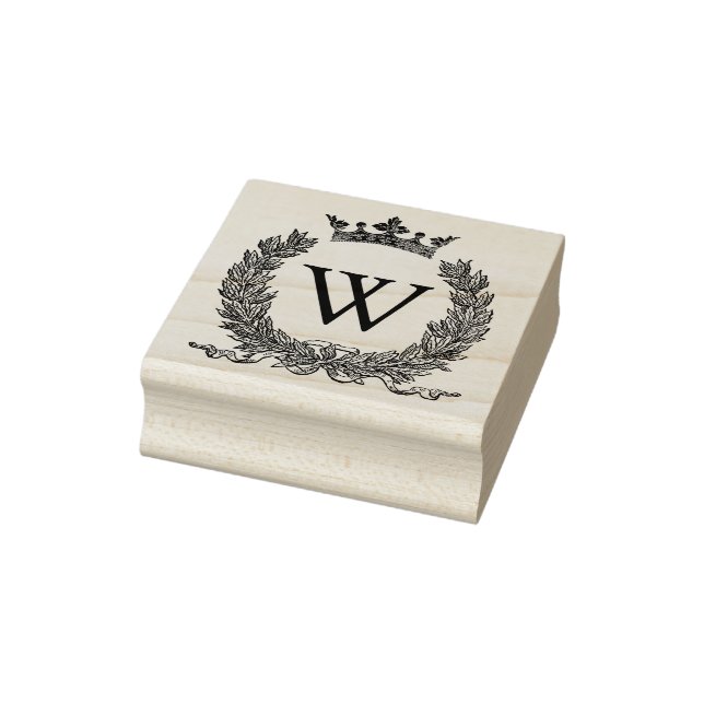 3 sizes rubber stamp Monogram Initial Letter W (Stamp)