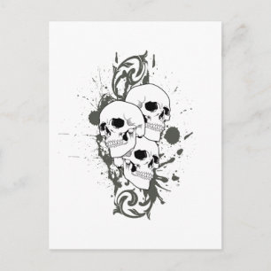 3 Skulls Postcard