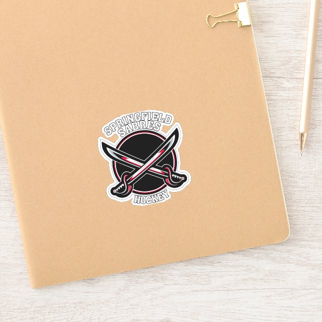 3" Springfield Sabres Vinyl Sticker (Notebook)