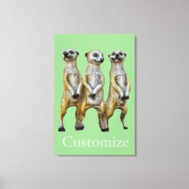 3 Standing Meerkats Thunder_Cove  Canvas Print (Front)