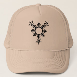 3 Stars and Sun Trucker Hat