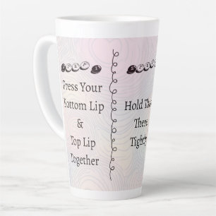 3 steps to Shut Up Funny Custom Text Latte Mug