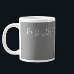 3 Style Mugs - Mr & Mr Dickinson 21.07.20xx<br><div class="desc">You choice the style mug & background colour, then add the detail of the happy couples name & wedding date or celebration date.
Have any questions? Just send me a message (chat button) & I will be happy to help where possible.</div>