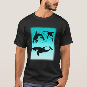 3 Swimming Orcas T-Shirt