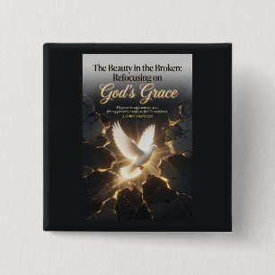 #3 The beauty in the broken 15 Cm Square Badge