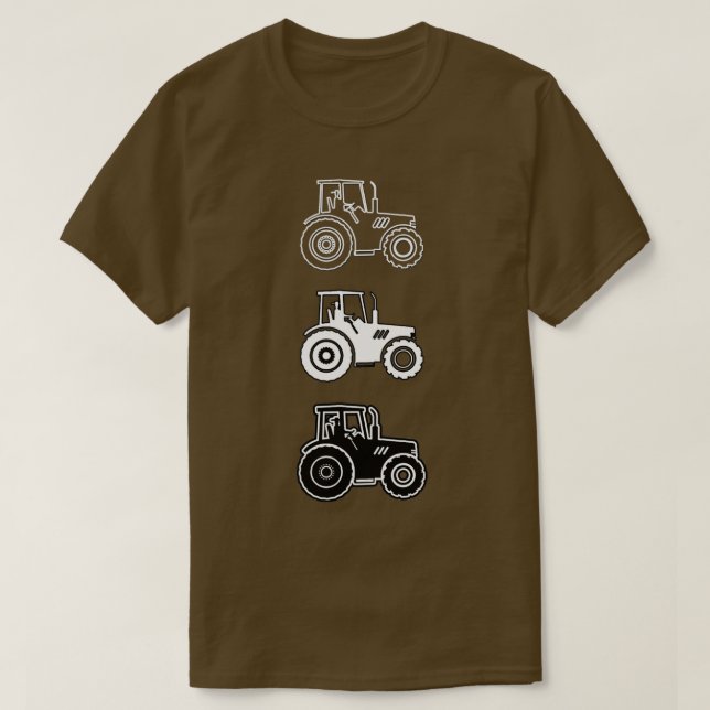 3 TRACTORS  T-Shirt (Design Front)