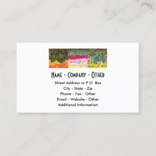 3 Trout Skins: Brook, Rainbow, Brown - Fly Fishing Business Card