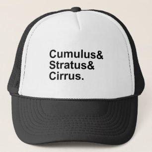 3 Types of Cloud Formation Cumulus Stratus Cirrus Trucker Hat