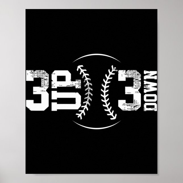 3 UP 3 Down Baseball   Poster (Front)
