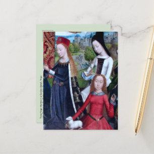 3 Virgin Martyrs in a Garden (detail; M 070) Postcard