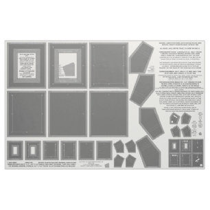 3 washable fabric NO SEW grey photo frame crafts