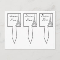 3 Wedding in Paris Cup Cake Picks