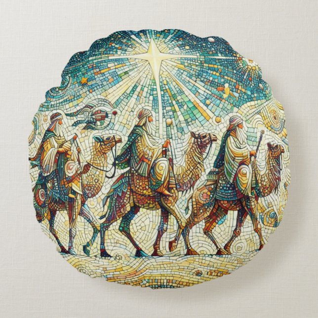3 Wise men Round Cushion (Front)