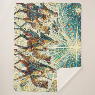 3 Wise men Sherpa Blanket