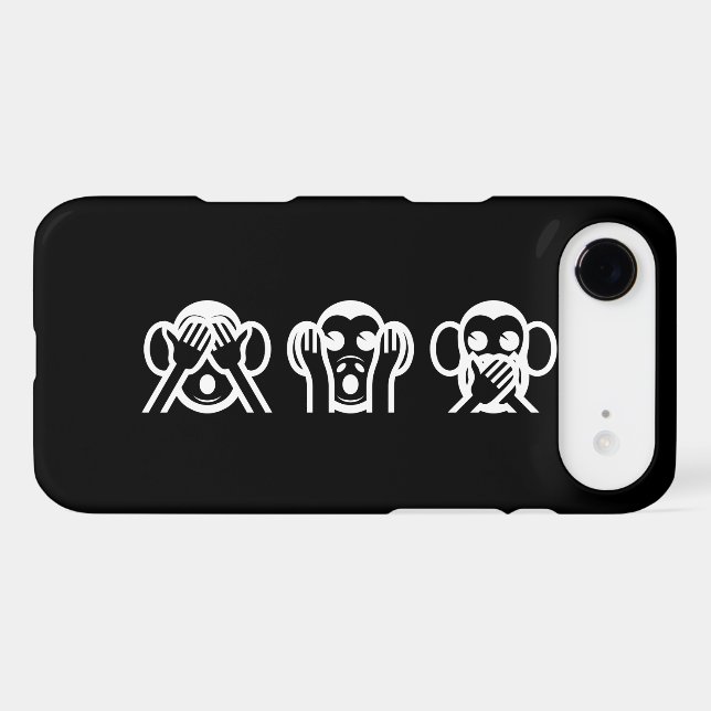 3 Wise Monkeys Emoji (Back (Horizontal))
