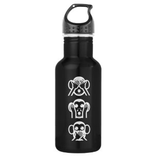 3 Wise Monkeys Emoji 532 Ml Water Bottle