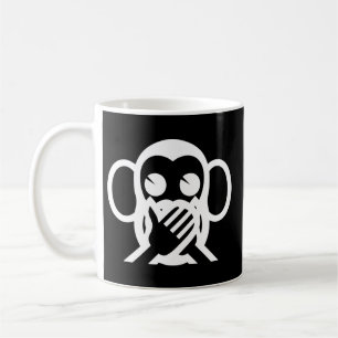 3 Wise Monkeys Iwazaru 言わざる Speak NO Evil Emoji Coffee Mug